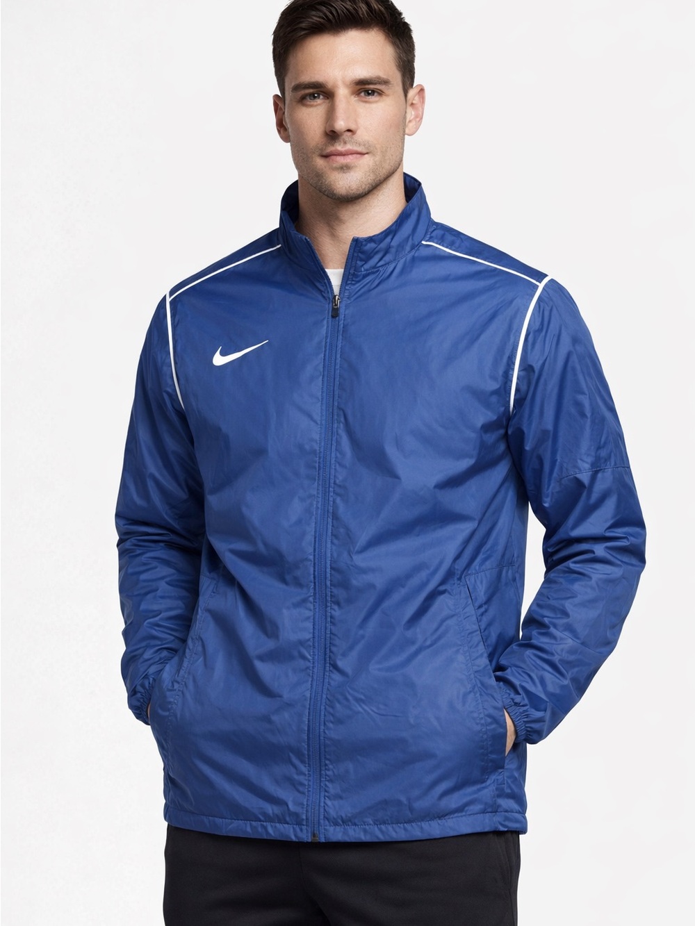 Nike Men’s Blue Full Zip Windbreaker Jacket Size Medium NWT With Tags